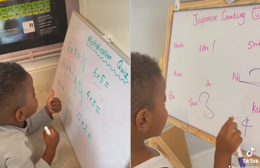 Двухлетний мальчик научился читать и писать на четырех языках