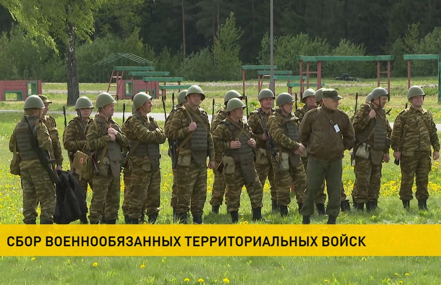 Сбор с военнообязанными территориальных войск проводят в Лунинецком районе