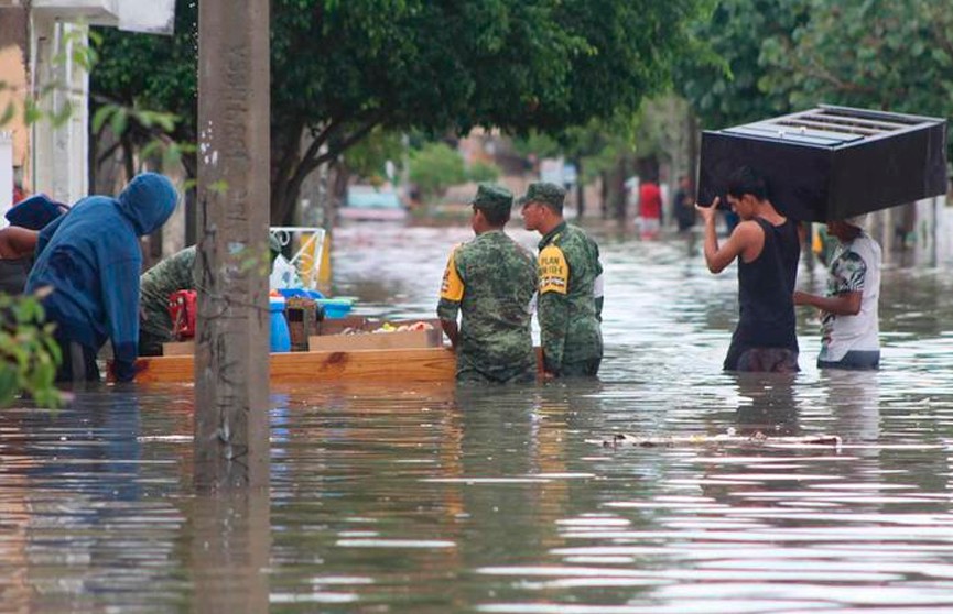 Мощное наводнение обрушилось на северо-восток Мексики
