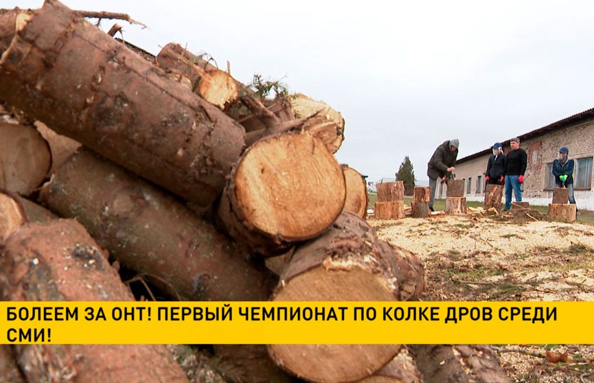 Сотрудники ОНТ примут участие в первом в Беларуси чемпионате по колке дров среди СМИ