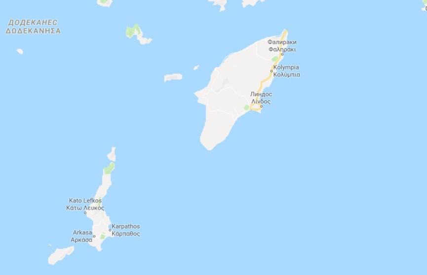 Вблизи греческого острова Родос произошло землетрясение