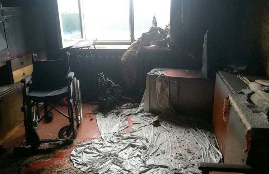 Пожар в Витебске: спасены две женщины