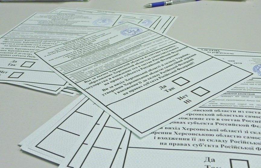 В ЛДНР, Херсонской и Запорожской областях идет подсчет голосов референдума
