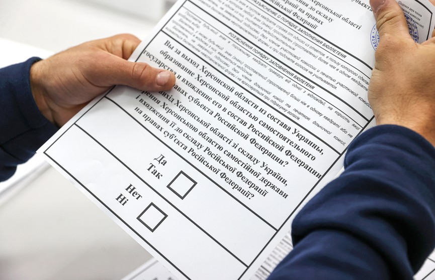 В первый день референдума в Херсонской области проголосовали 15,31%
