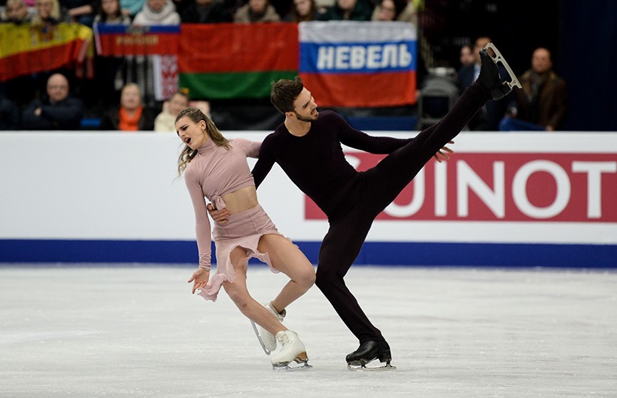 Габриэлла Пападакис и Гийом Сизерон выиграли последнее золото чемпионата Европы по фигурному катанию в Минске