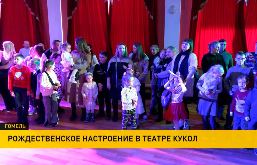 Гомельский театр кукол подарил рождественскую сказку ребятам из многодетных и малообеспеченных семей
