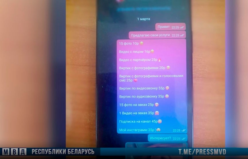 Администраторы Telegram-каналов Могилева и Новополоцка задержаны за распространение порно