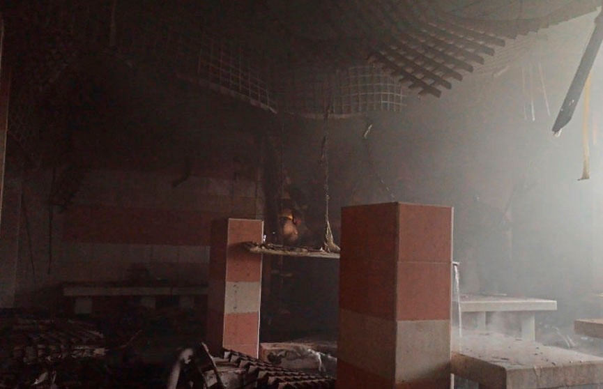 В Минске горела баня, эвакуированы 19 человек