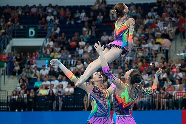 У белорусских акробаток бронза в многоборье на II Европейских играх
