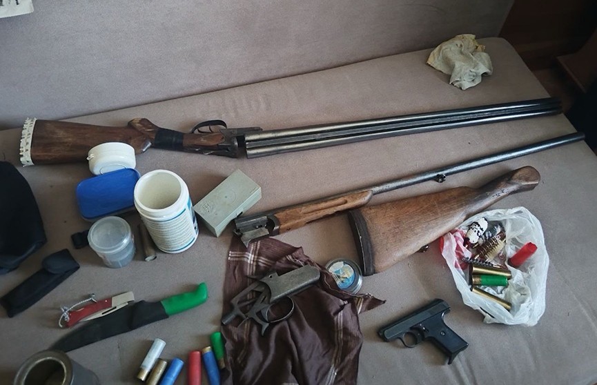 У жителя Калинковичей нашли ружье, газовый пистолет и две пневматические винтовки