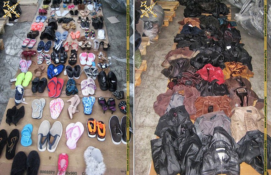 Контрабанда: по документам везли б/у одежду и обувь, а на деле в контейнере оказалась новая одежда на сумму в Br140 тыс