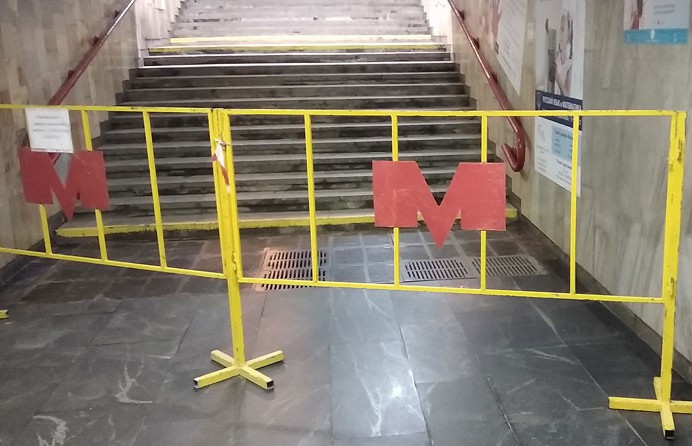 Один из выходов метро «Площадь Победы» закроют с 5 по 14 февраля