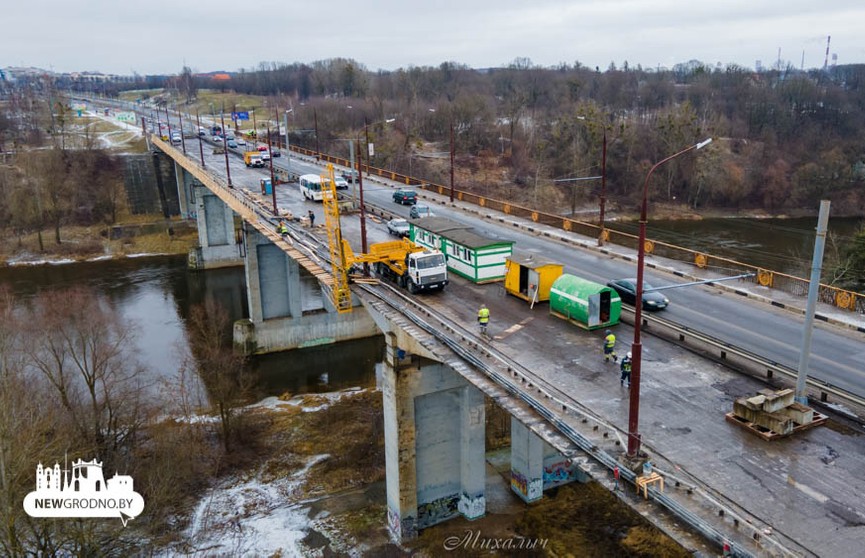 Румлевский мост в Гродно полностью закрыли из-за дефектов