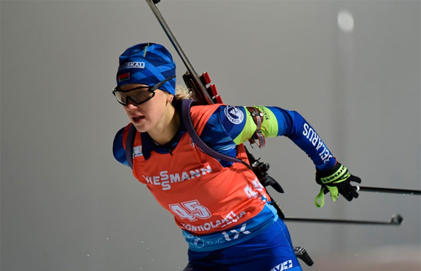 Белорусская биатлонистка Анна Сола заняла 3-е место на этапе Кубка мира