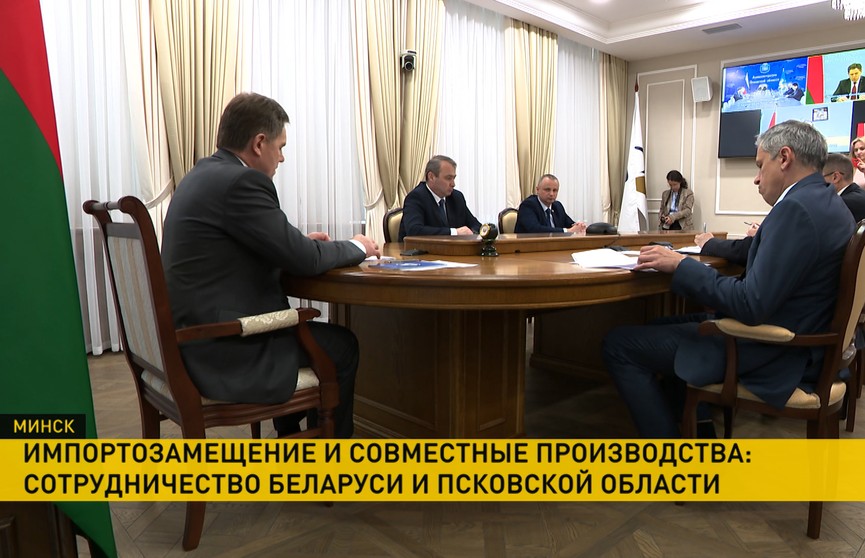 Перспективы сотрудничества Беларуси и Псковской области обсудили в Доме правительства по видеосвязи