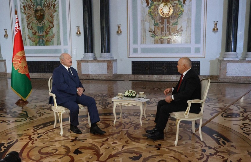 Александр Лукашенко дал интервью гендиректору МИА «Россия сегодня» Дмитрию Киселеву