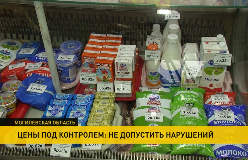 Завышенные цены на продукты питания выявили инспекторы Госконтроля в магазинах Могилевского региона