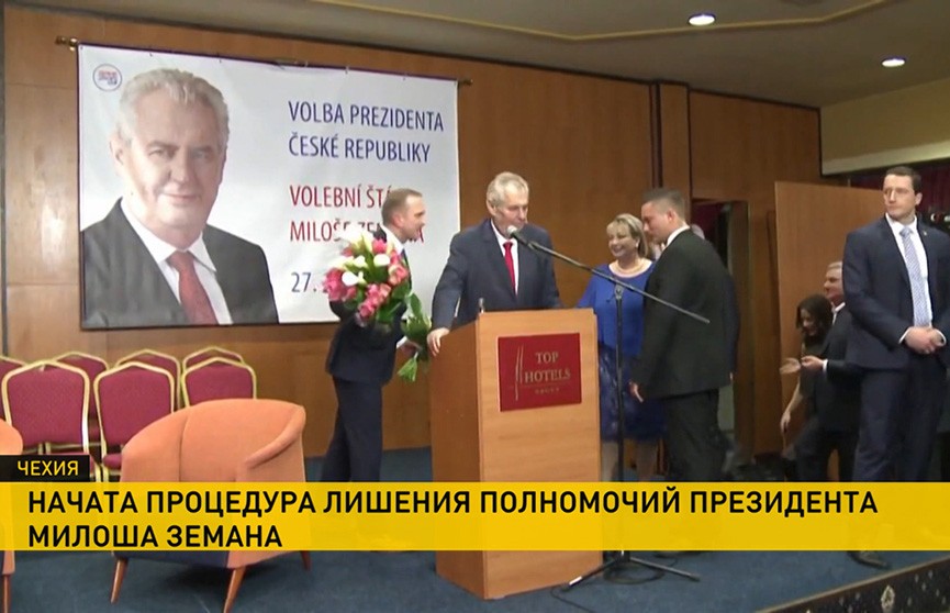 Чешские сенаторы согласились с необходимостью снять с президента полномочия