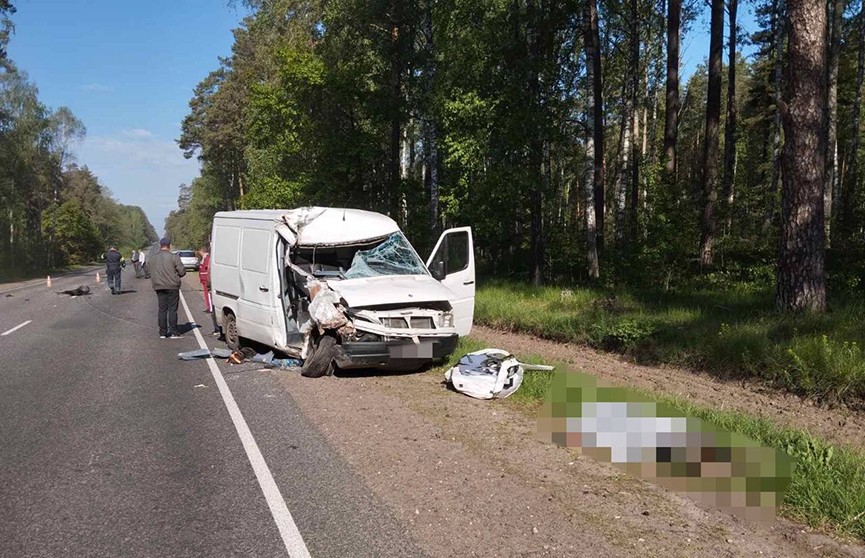 В Рогачевском районе микроавтобус «догнал» трактор – погиб пассажир