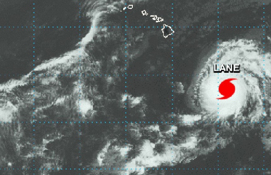 Ураган «Лэйн» надвигается на Гавайи