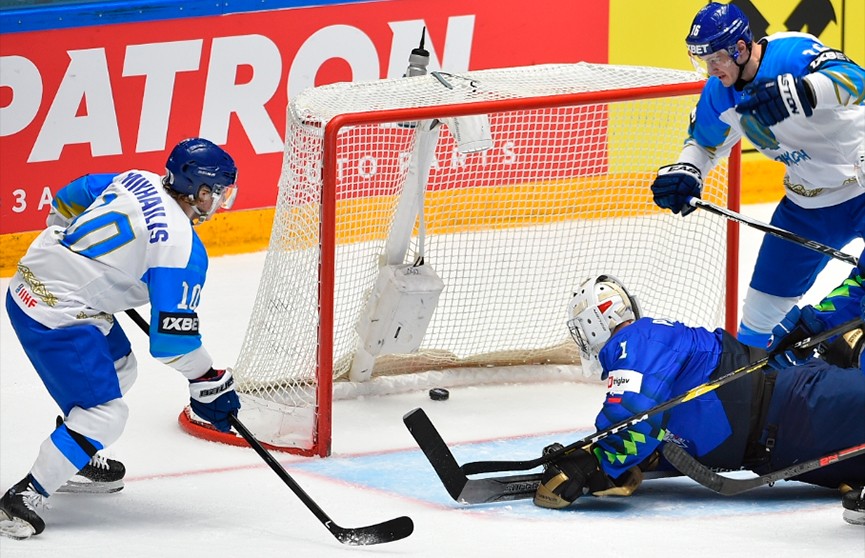 Казахстан обыграл Словению на ЧМ по хоккею в первом дивизионе