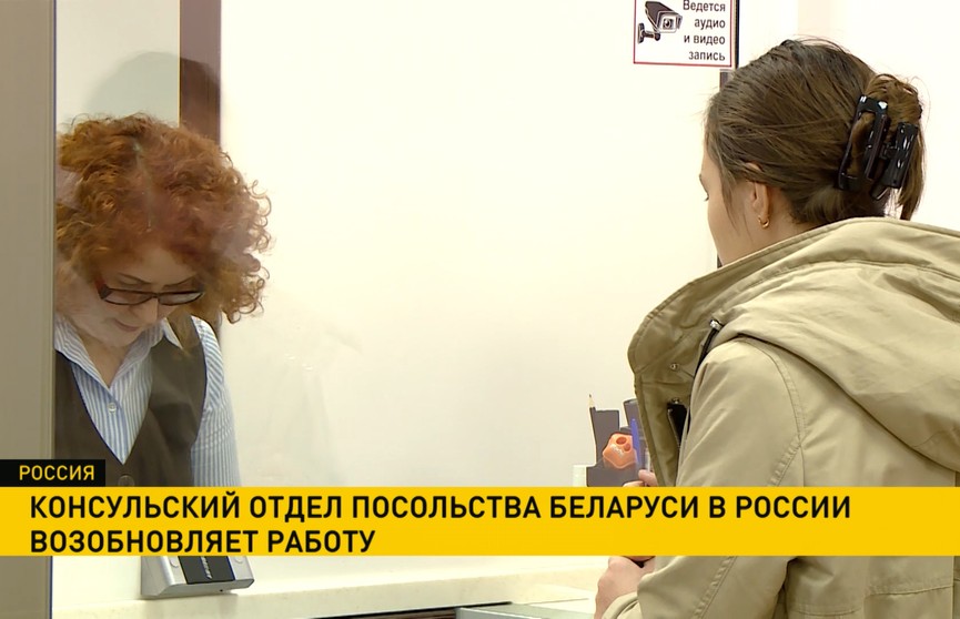Консульский отдел посольства Беларуси в России возобновляет работу