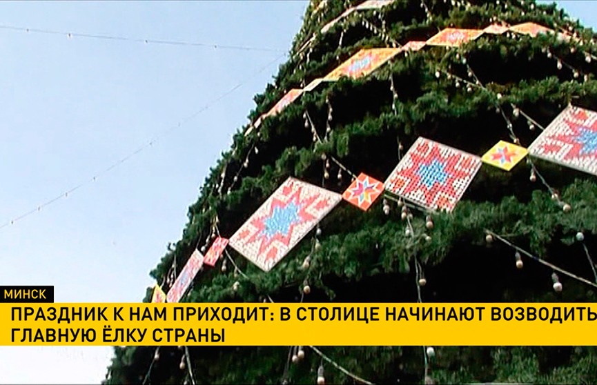 Праздник к нам приходит: главную ёлку страны начинают возводить в Минске