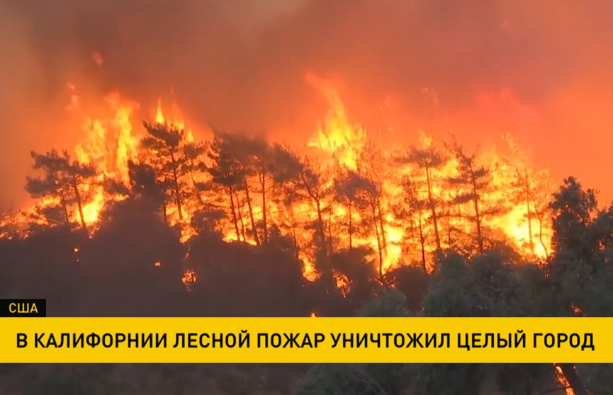 В Калифорнии лесной пожар уничтожил целый городок