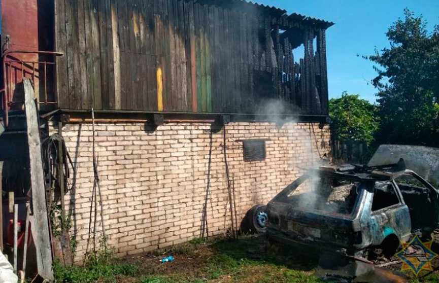 6-летний ребёнок игрался со спичками и спалил гараж соседа с машиной в Толочинском районе