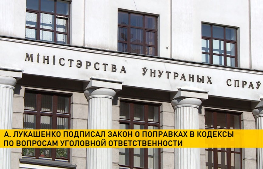 Лукашенко подписал закон о поправках  в кодексы по вопросам уголовной ответственности