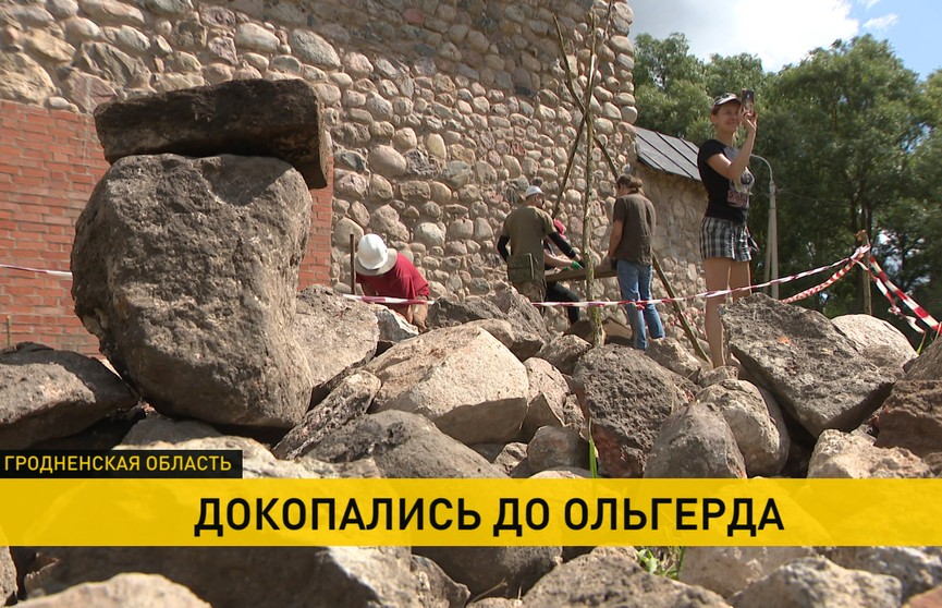 «Дворец Ольгерда»: в Крево обнаружили фундамент здания XIV века