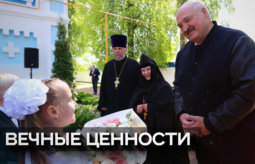 Беларусь отметила Пасху. Президент посетил Свято-Ильинский храм Свято-Успенского женского монастыря в Орше