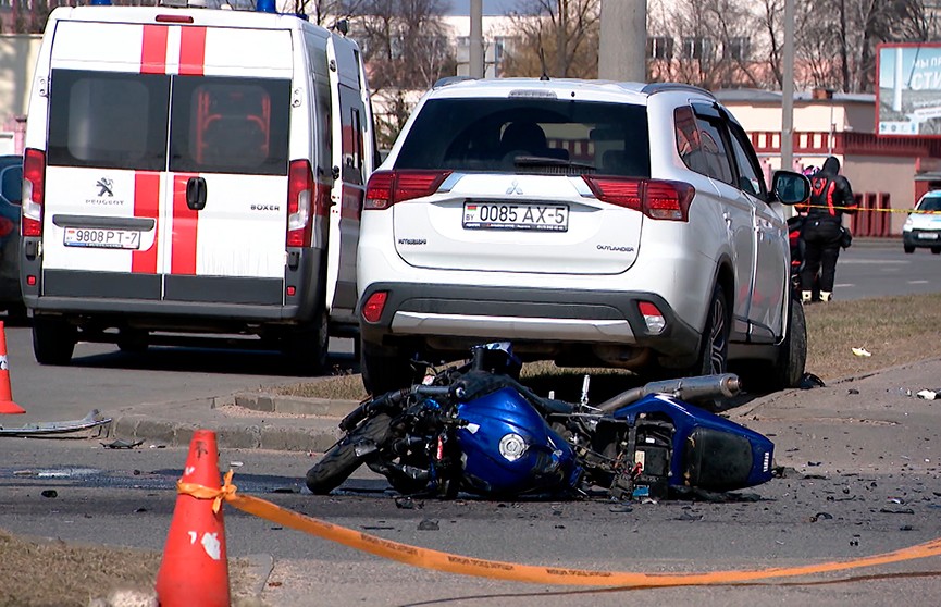 Мотоциклист погиб в районе Партизанского проспекта в Минске