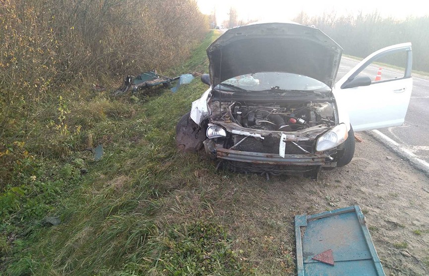 ДТП в Браславском районе: водитель мотоблока погиб после столкновения с Dodge