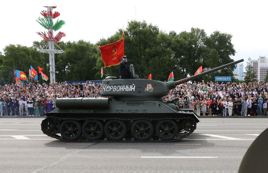 В рамках акции «Марш Победы» по городам Беларуси провезут легендарные танки Т-34