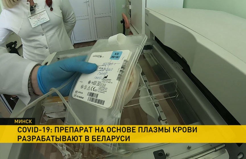 Перспективный метод борьбы с COVID-19: антиковидный препарат на основе плазмы крови создают в Беларуси