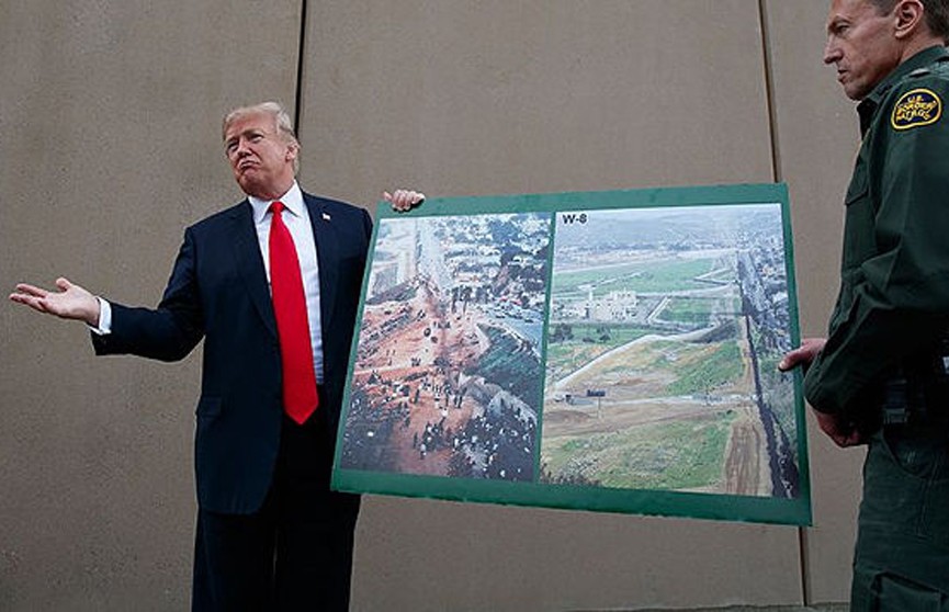 Дональд Трамп заявил, что строительство стены на границе с Мексикой началось