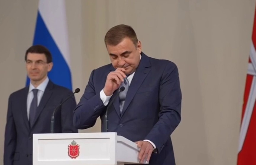 Экс-губернатор Тульской области расплакался на церемонии проводов на повышение в Москву