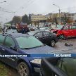 Авария на ул. Казинца в Минске: столкнулись три автомобиля
