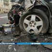 Серьезная авария на улице Московской в Минске: легковушку вынесло на встречную