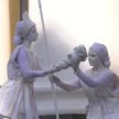Перформанс «оживающих» скульптур прошел в Гомеле