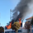 В Жлобине горело здание фабрики художественной инкрустации