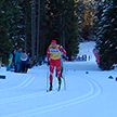 Россиянин Александр Большунов выиграл гонку преследования и возглавил общий зачет «Тур де Ски»