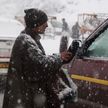В Индии движение нарушено из-за снегопада
