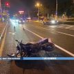 Мотоциклист врезался в легковушку в Минске