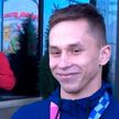 В Национальном аэропорту встретили золотого призера Олимпийских игр Ивана Литвиновича