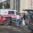 Женщина выехала на красный сигнал светофора и лоб в лоб столкнулась с легковушкой в Минске