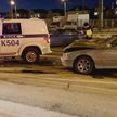 В Минске столкнулись BMW и милицейский автомобиль