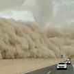 В Китае гигантская песчаная буря накрыла провинцию