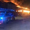 Возле итальянского порта Анкона вспыхнул крупный пожар: горели токсичные вещества